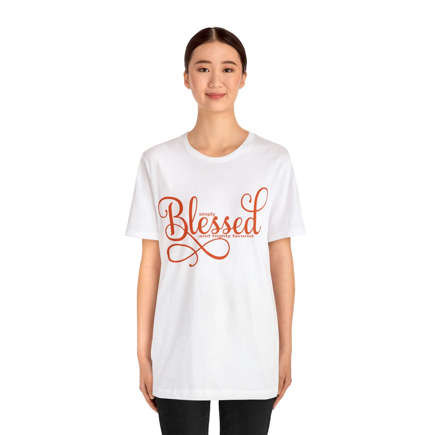 OOI- Unisex Jersey Short Sleeve Tee- Blessed-Canvas