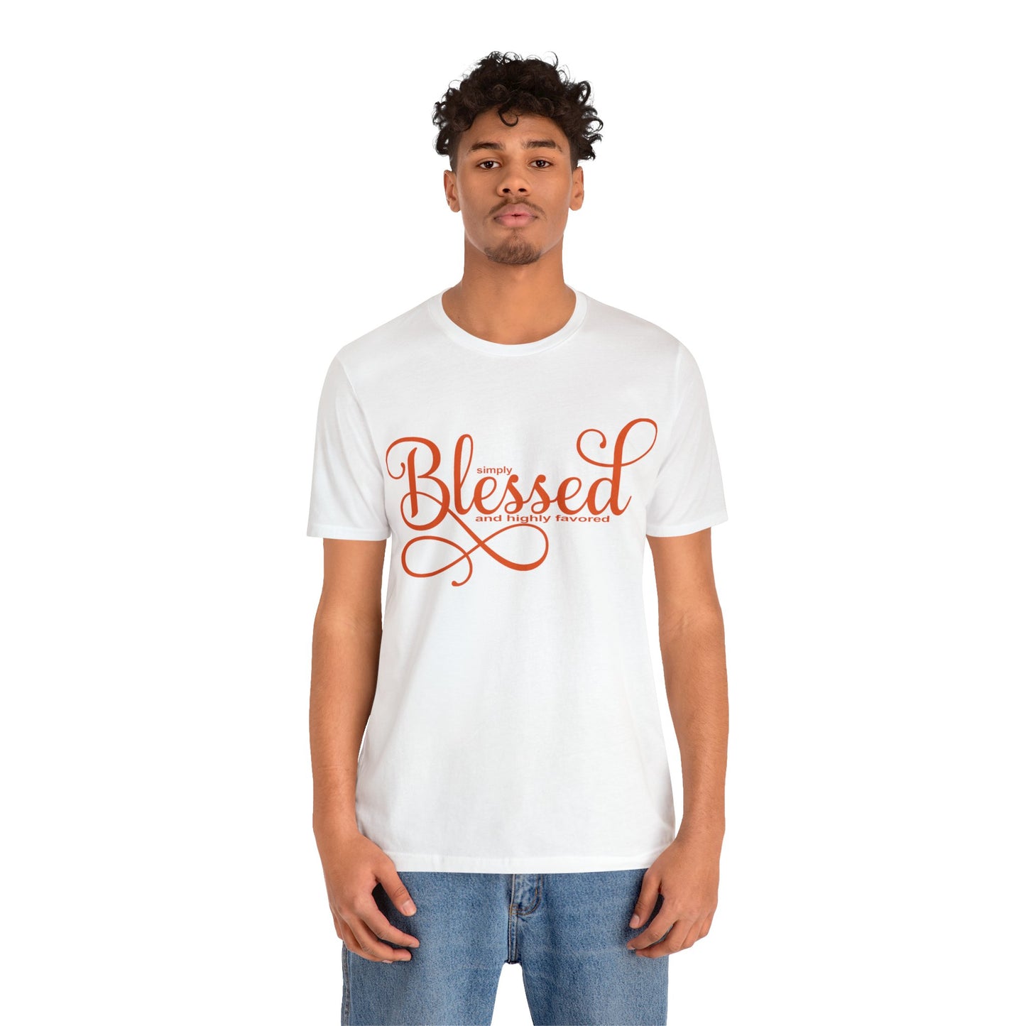 OOI- Unisex Jersey Short Sleeve Tee- Blessed-Canvas
