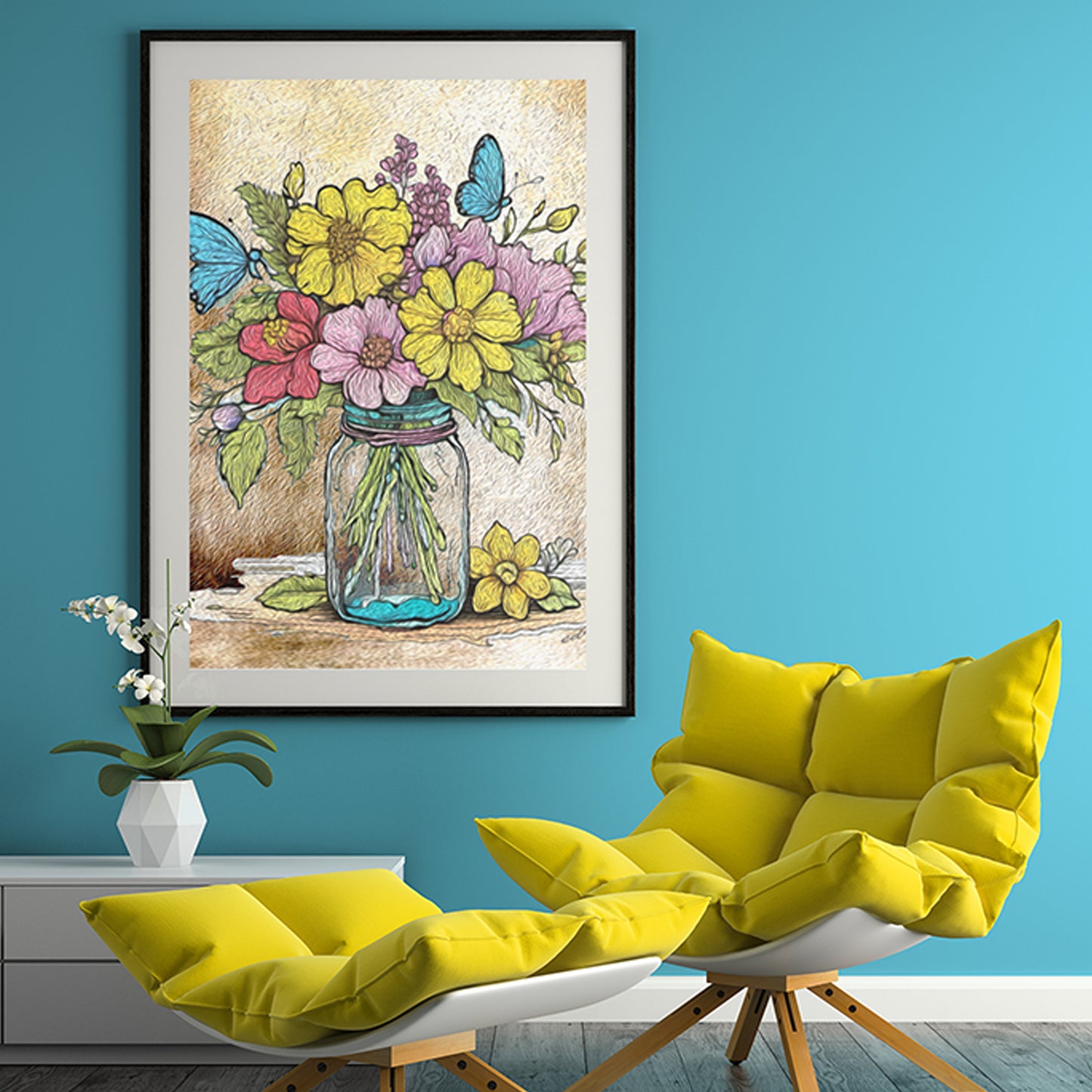 OOI Art- Joy Petals- Instant Download