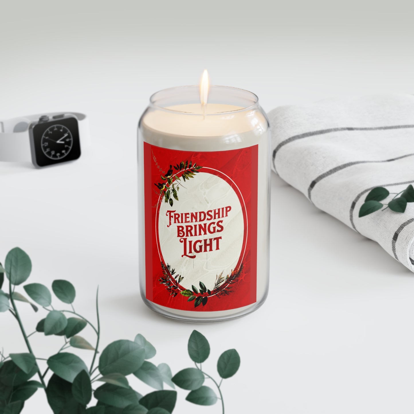 OOI-Scented Friendship Candle, Red 13.75oz (Extra Large)