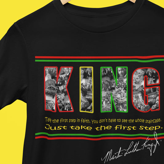 Martin Luther King Day, Juneteenth or Black History Month Shirt-Adult Short Sleeve Unisex