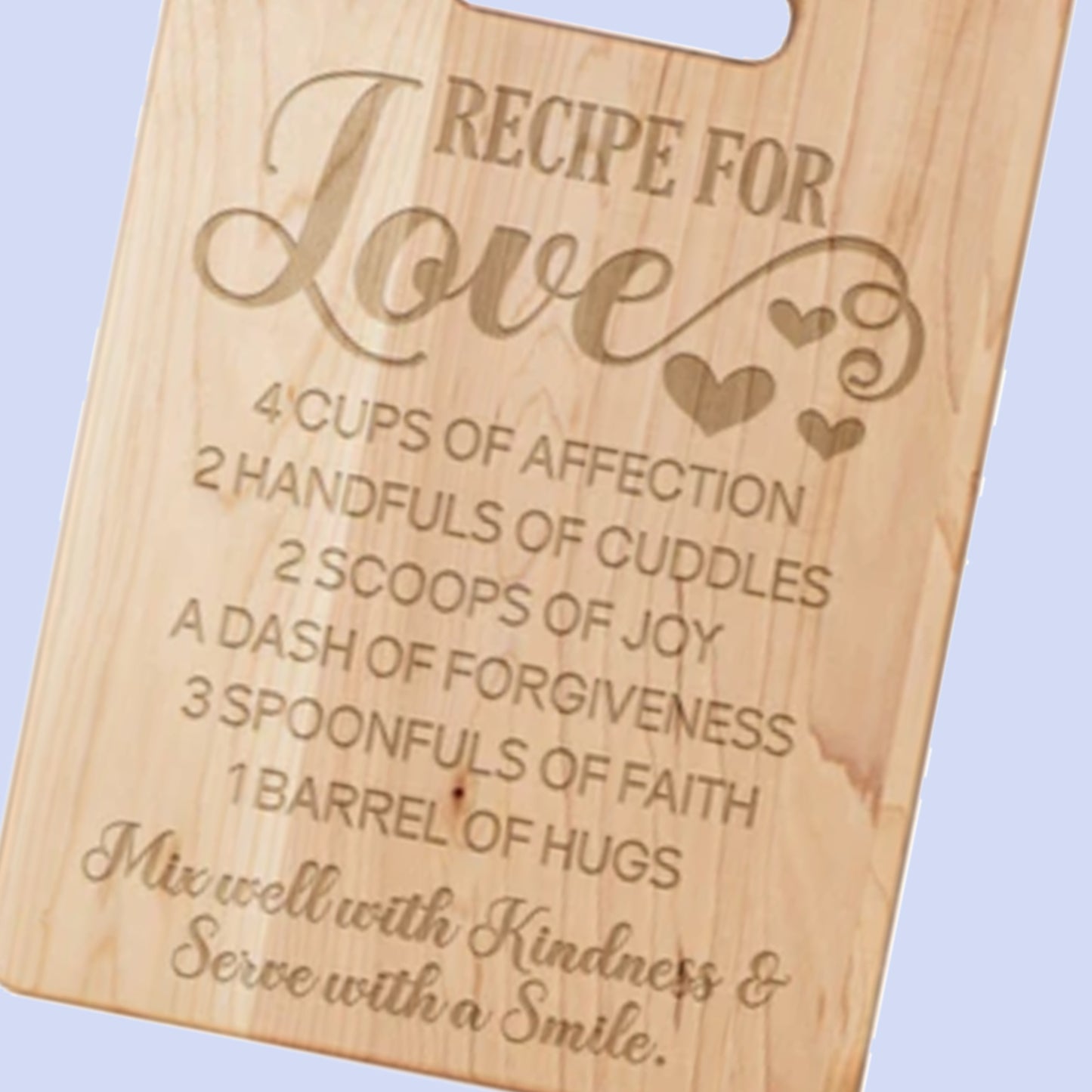 OOI-Maple Cutting Board-Love Recipe