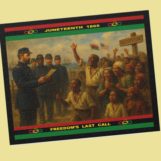 Juneteenth Puzzle - Celebrating Freedom and Heritage, 252-Piece Jigsaw for Group Activities, Family Gatherings, and Festivities