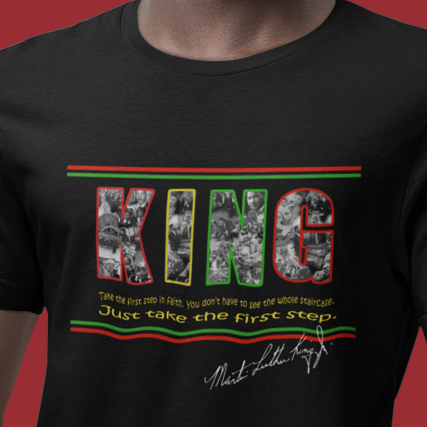 Martin Luther King Day, Juneteenth or Black History Month Shirt-Adult Short Sleeve Unisex