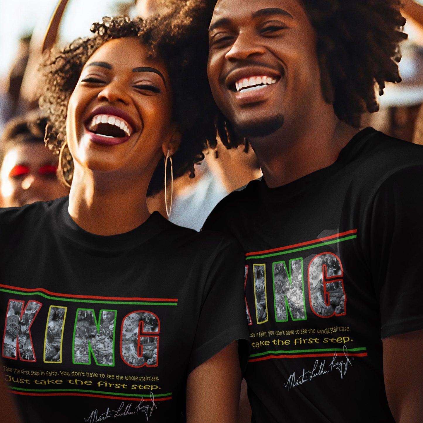 Martin Luther King Day, Juneteenth or Black History Month Shirt-Adult Short Sleeve Unisex