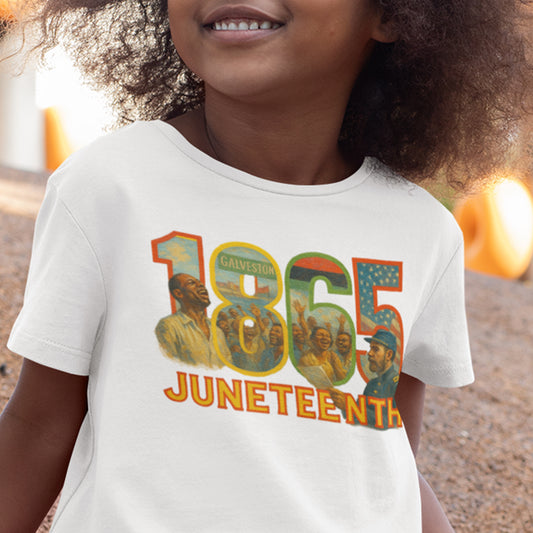 Juneteenth Kids Heavy Cotton Tee, Kids Heritage Shirt, Celebration T-Shirt, Black History Month Apparel, Educational Kids Clothing