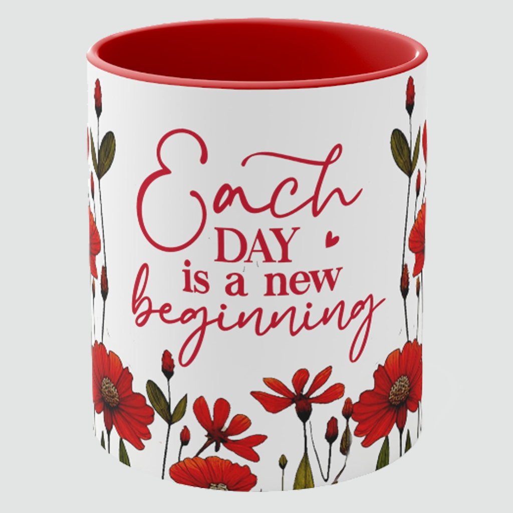 OOI- Red Accent Coffee Mug,11oz Affirmation