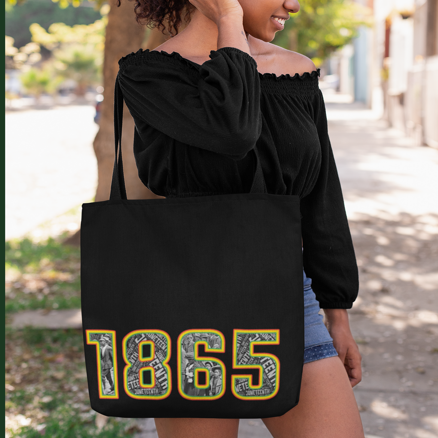 Juneteenth  1865 Tote Bag - Stylish and Durable Eco-Friendly Bag for Everyday Use