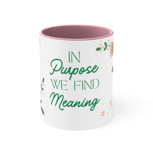 OOI- Pink-Green Accent Coffee Mug, Affirmation