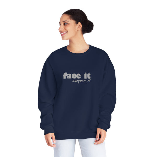 OOI-Unisex NuBlend® Crewneck Sweatshirt-Faceit