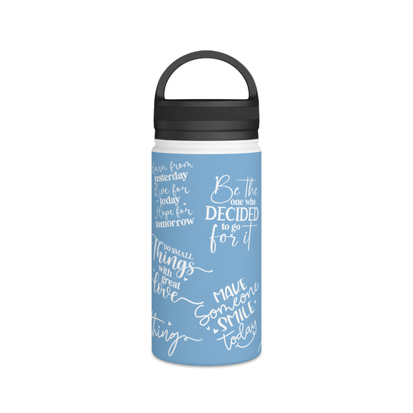 OOI- Stainless Steel Water Bottle, Handle Lid 32oz