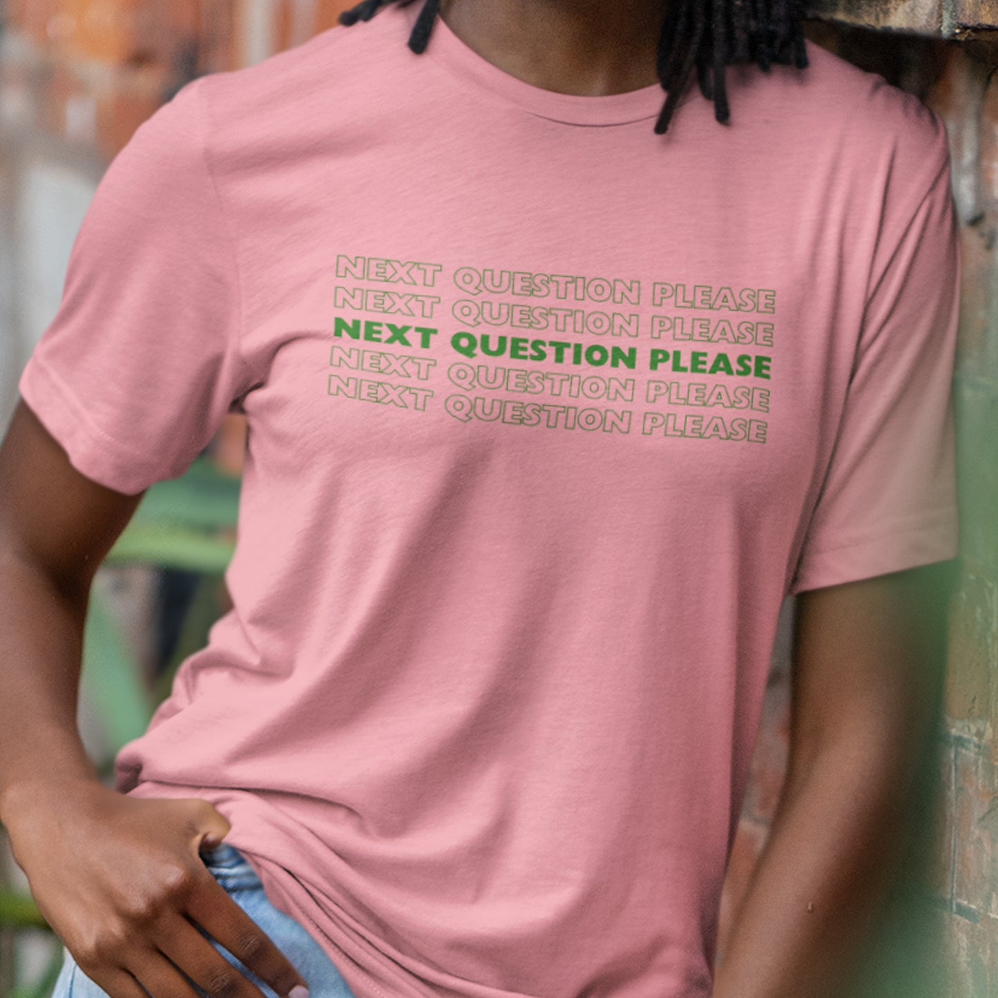 D9-Empowering "Next Question Please" Tee – Kamala Harris Quote, Divine 9 Inspired-AKA