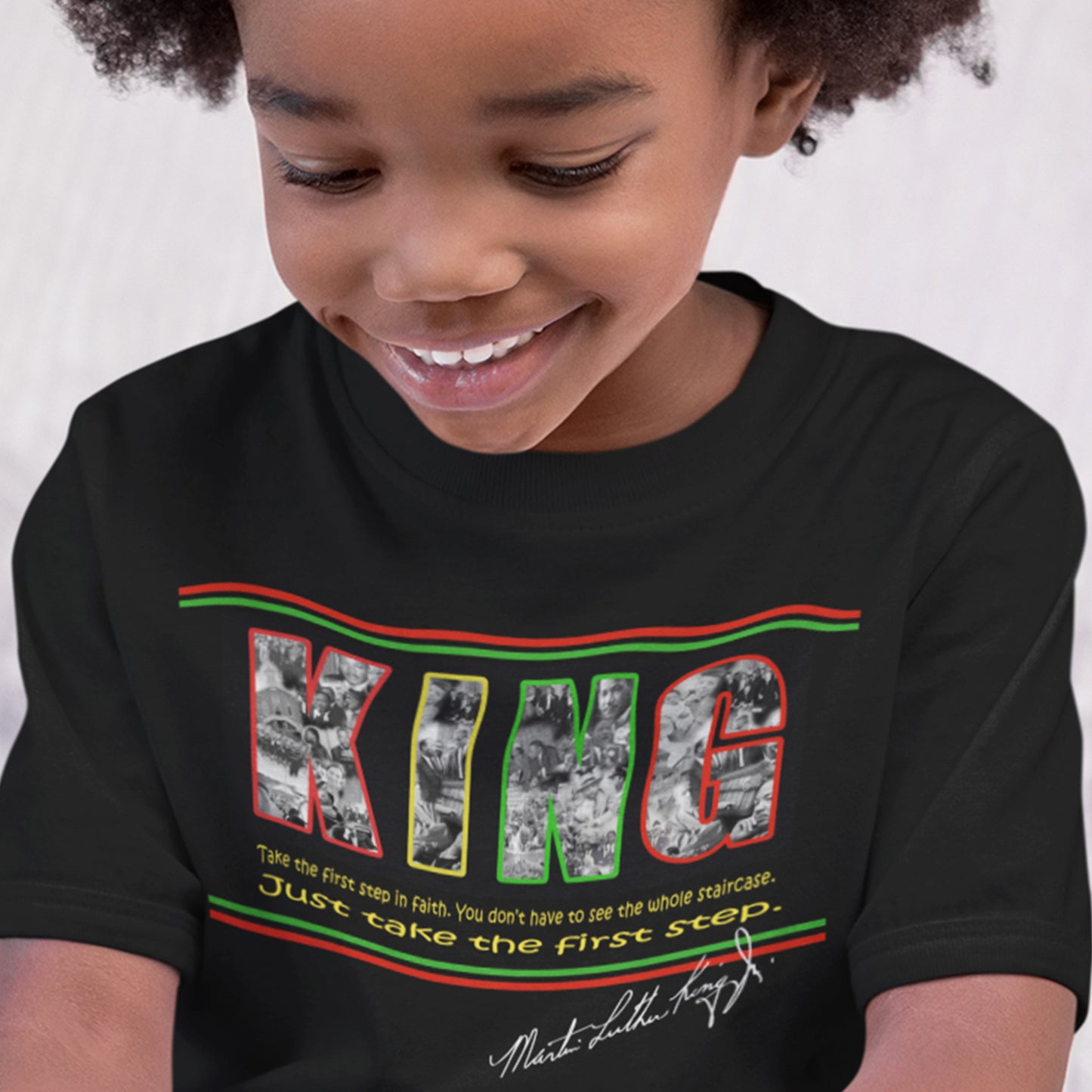 Martin Luther King Day & Black History Shirt-Toddler Long Sleeve