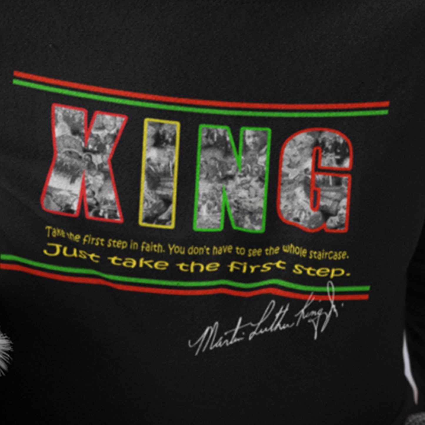 Martin Luther King Day & Black History Shirt-Toddler Long Sleeve