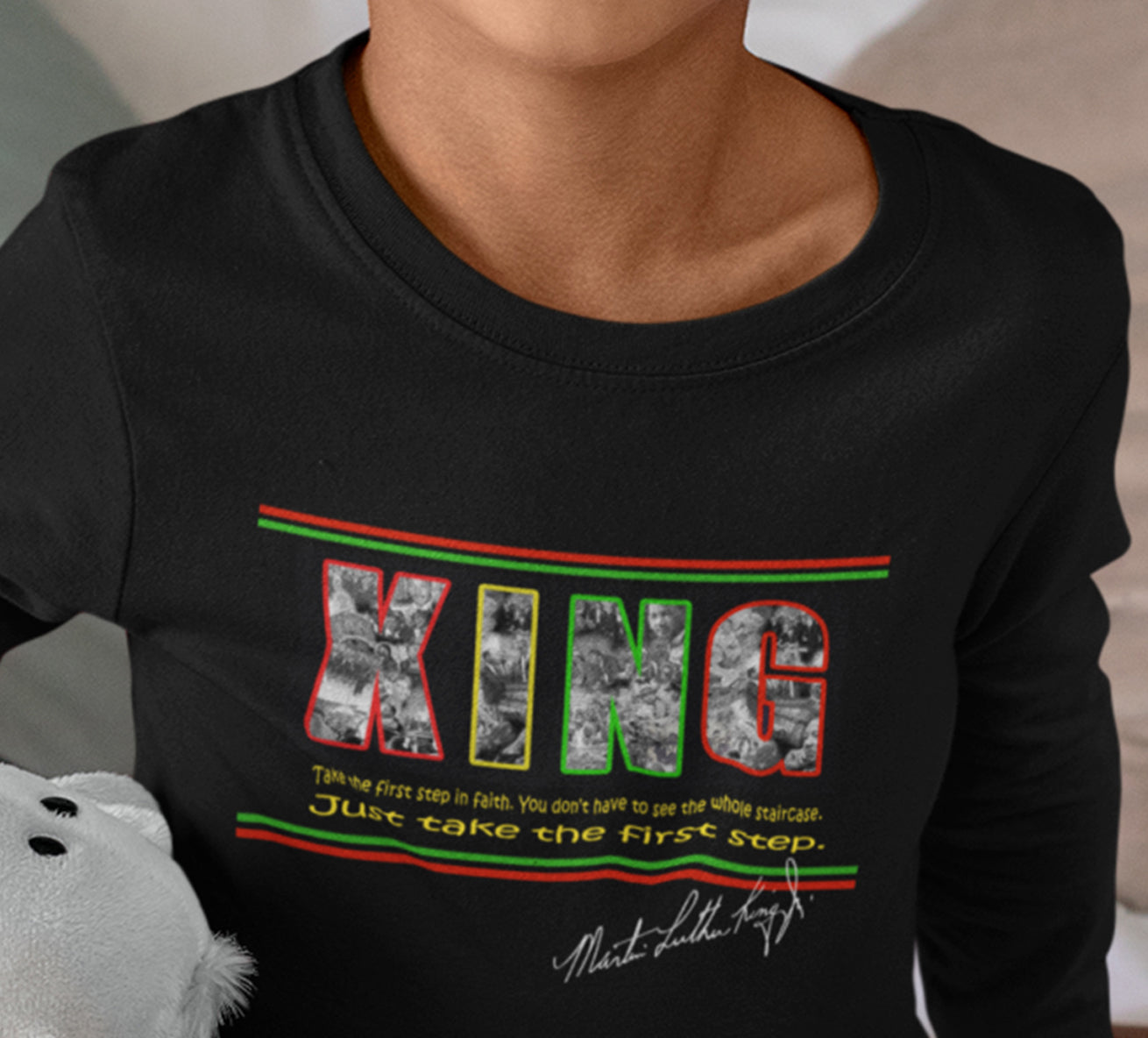Martin Luther King Day & Black History Youth Crew Neck Sweat Shirt