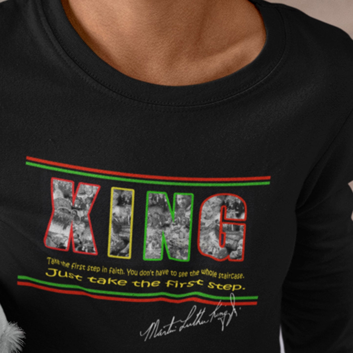 Martin Luther King Day & Black History Month Shirt-Adult Short Sleeve Unisex