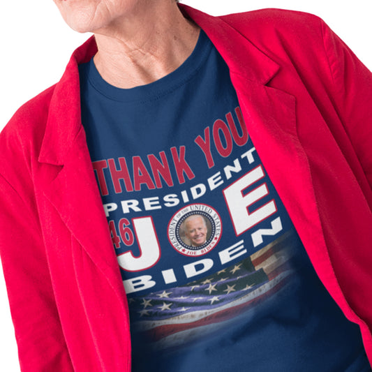 "Limited Edition 'Thank You Joe' Biden Tee – Perfect for 2024 Election Supporters!" Navy