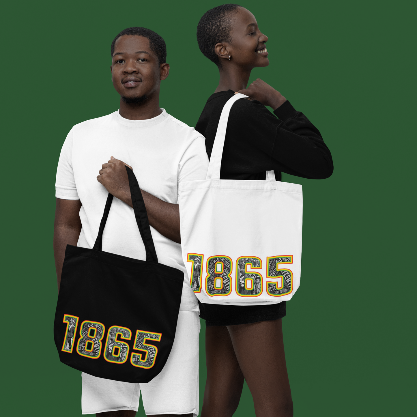 Juneteenth  1865 Tote Bag - Stylish and Durable Eco-Friendly Bag for Everyday Use