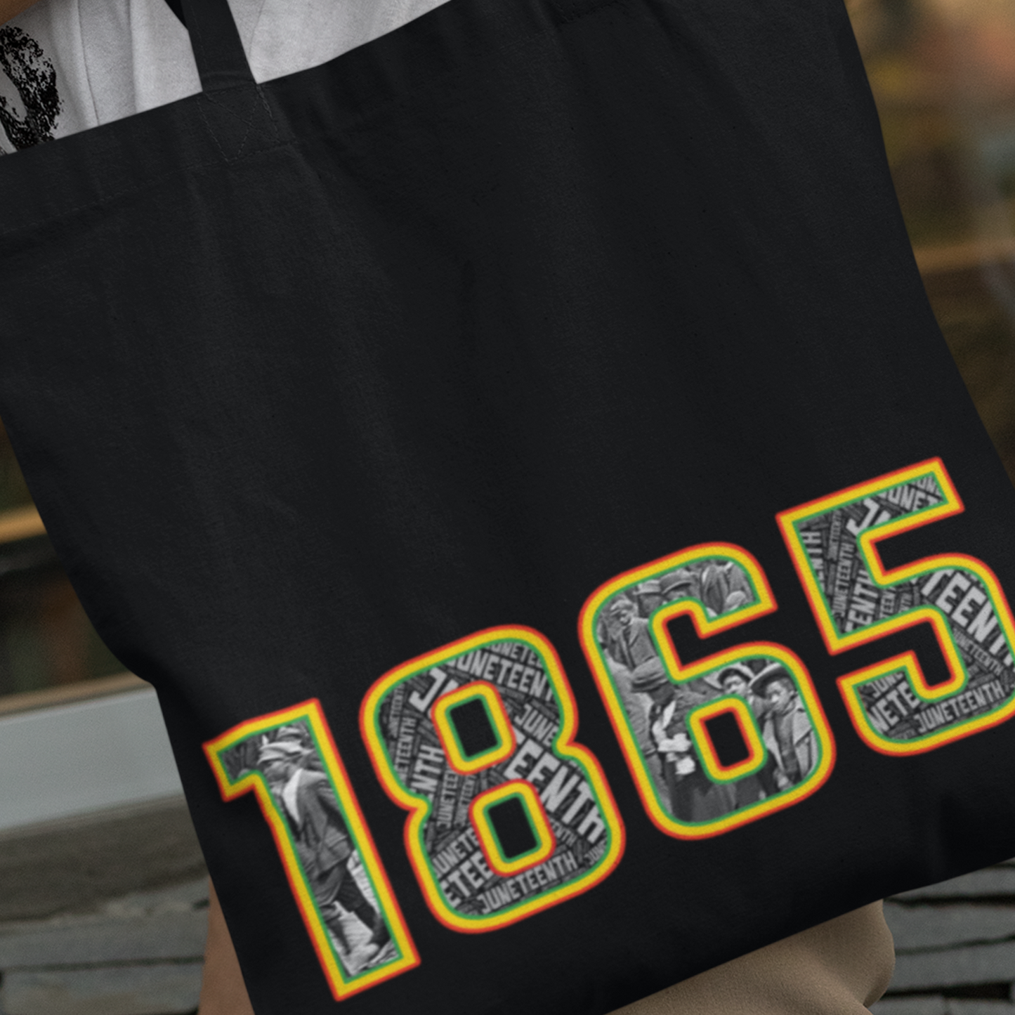 Juneteenth  1865 Tote Bag - Stylish and Durable Eco-Friendly Bag for Everyday Use